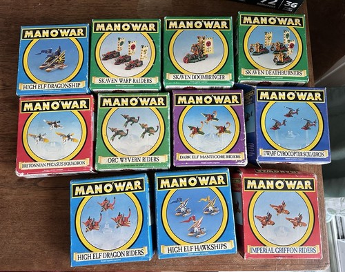 Vintage Games Workshop Warhammer And Warhammer 40k Miniatures Lot- Skaven, Orcs