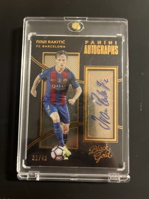 Ivan Rakitic - Barcelona 2016-17 Panini Black Gold- Auto /49