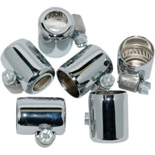 Chrome Hose Clamps 3/8in. Oil / Fuel Line Made in USA 6 pk Namz NHC-CH206