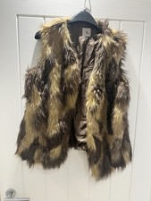 Women Rare luxurious Two-Tone Fur Gilet | UK size 14