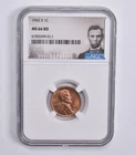 MS66 RD 1942-S Lincoln Wheat Cent NGC Special Lbl *3307