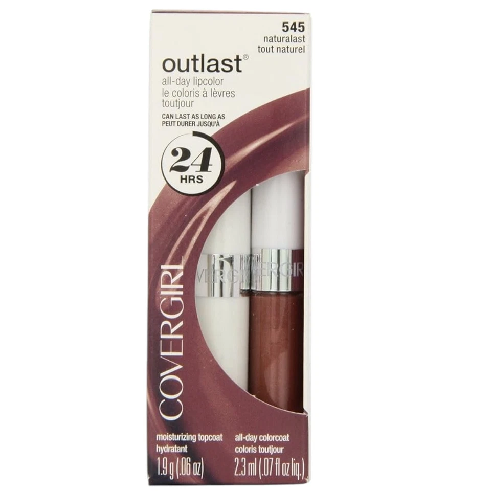 CoverGirl Outlast All-Day Lip Color with Moisturizing Topcoat 0.06/0.07 oz – New - Image 3 of 4