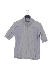 Reebok Women's Hoodie M Grey Lyocell Modal with Cotton, Elastane Full Zip