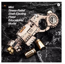 Fidget Toy Gun Mini Launcher   Metal Stress Relief EDC Spinner Ring