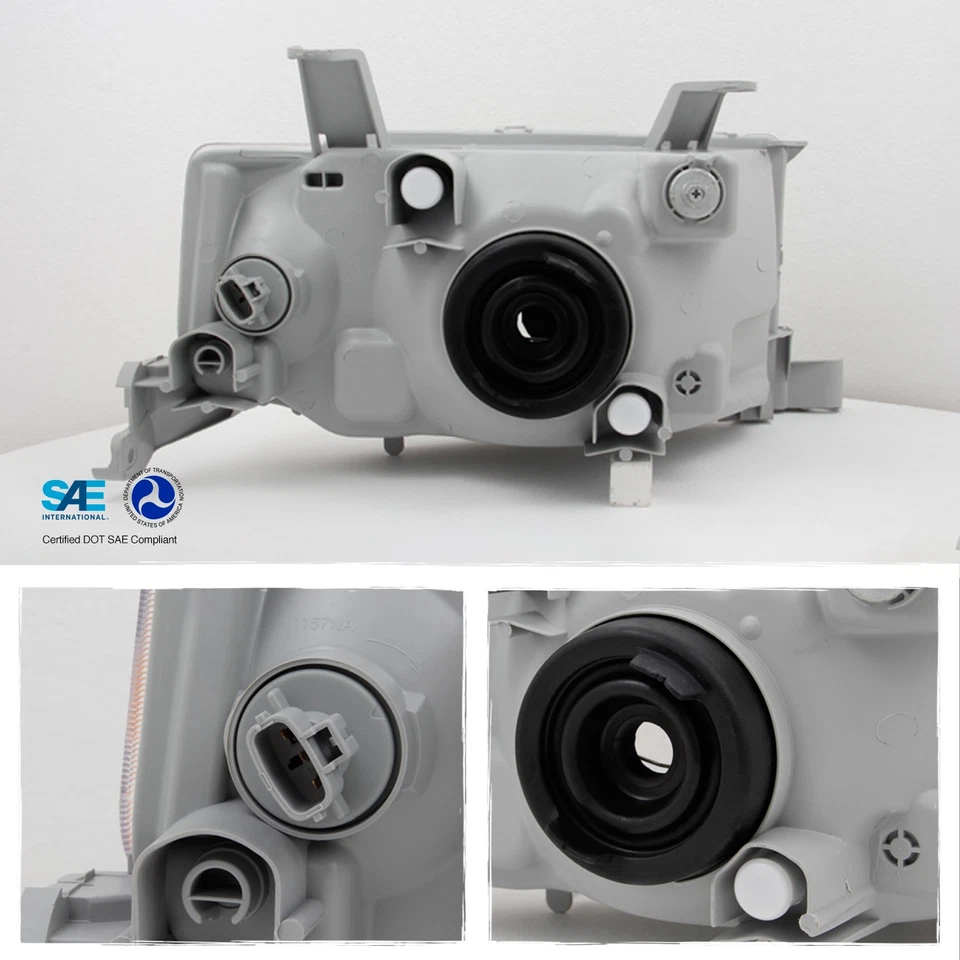 Se adapta a 2004 05 06 Scion xB bB bisel negro faros de repuesto izquierda + derecha Foto 2 de 4