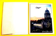 ALASKA AIRLINES Fold-open Postcard Loreto Mexico 2005 with envelope
