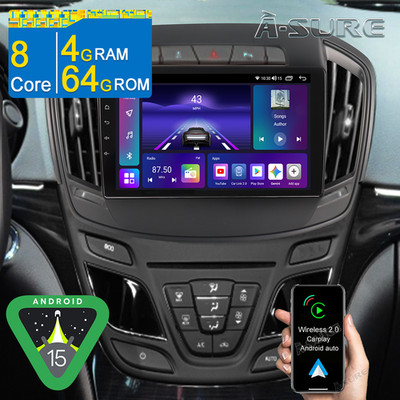 AI Assistant 8 Core Car Stereo Radio For Buick Regal 2014-2017 Android15 Carplay