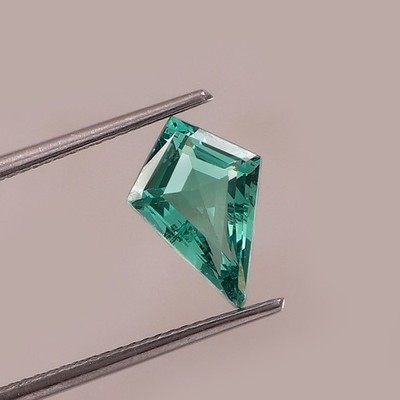 12x8 mm Natural Ceylon Blue Green Parti Sapphire Fancy Cut Loose Gemstone