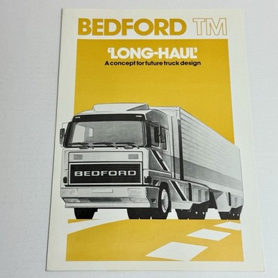 BEDFORD TM LONG HAUL CONCEPT TRUCK / 4P Folder Prospekt / 1978 / Top!