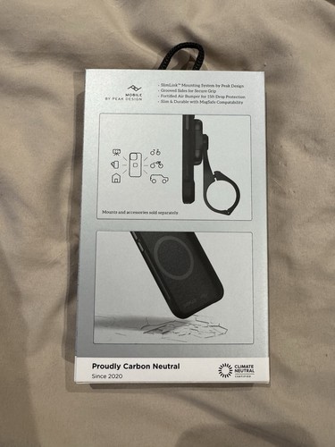 Nomad Peak Design Rugged case With SlimLink iPhone 15 Pro Black Fortified Bumper - Photo 2 sur 3