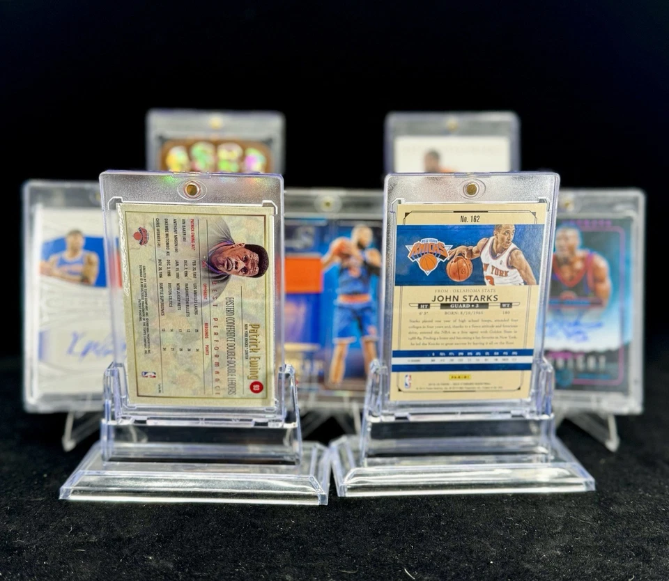 Lote de 7 tarjetas de los New York Knicks - Autos, reliquias, #d y más. Ewing, Camby, LJ, Starks Foto 4 de 4