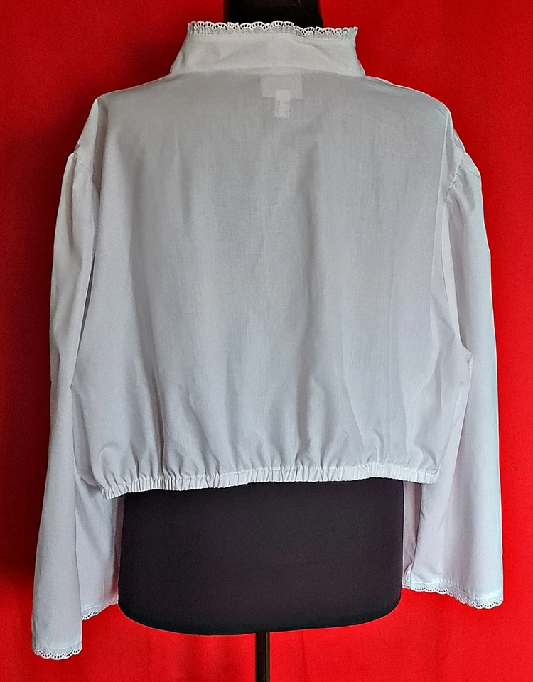 BLOUSE VINTAGE AUTHENTIC COUNTRY TRACHTEN OKTOBERFEST DIRNDL WOMEN TOP:US28/EU56 - Image 3 of 4