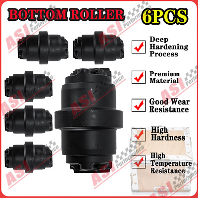 6PCS Bottom Track Roller For John Deere 27C 27ZTS 35D 35C 35G 35ZTS 27 9237937