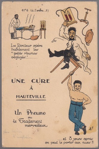 HAUTEVILLE 01 Humour sur la Cure CPA non circulée Édition P. Pétrod vers 1930-40