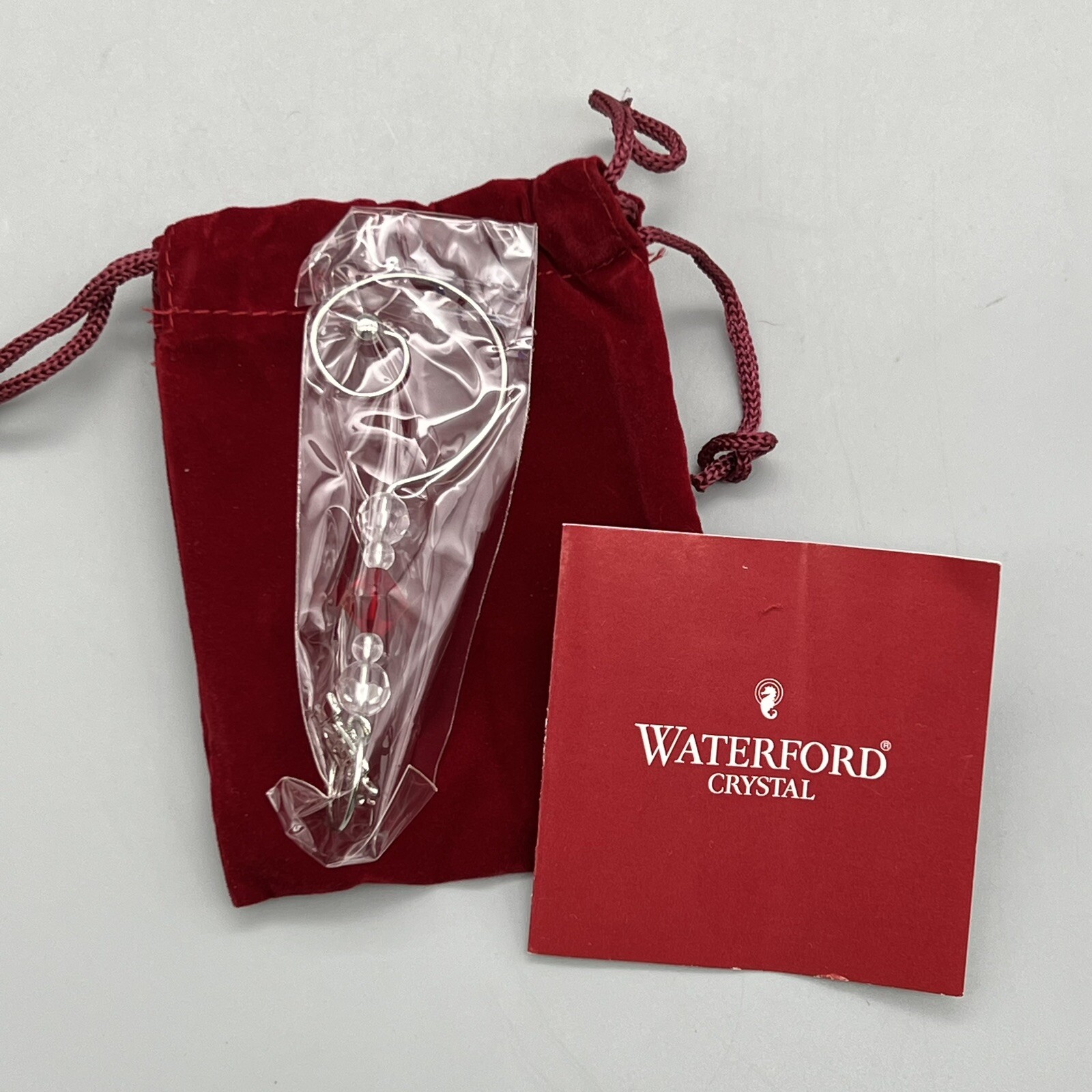 WATERFORD Christmas 2010 SPIRE 7" Cut Crystal Ornament CLEAR 151922 BOX