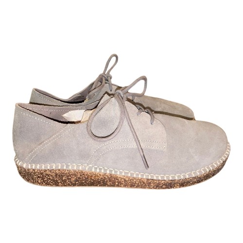Birkenstock Gary Women Sz 9 EU 40 E Men 7 Regular Fit Grey Suede Oxford Shoes - Imagen 5 de 13