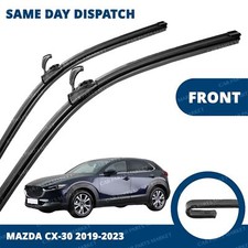 Front Windscreen 26" 16" Flat Aero Wiper Blades Pair for Mazda CX-30 19-23