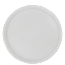 White Plastic Fast Food Trays Round Serving Trays4 Packs