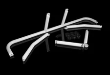 BRAUM Racing White Gloss Seatbelt Harness Bar Kit for Ford Mustang 15-20 New