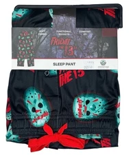 Friday The 13th #11701 NEW Men's Soft Fabric Comfort Fit Drawstring Sleep Pant