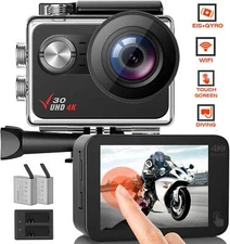 Campark 4K 20MP Action/Helmet Camera Underwater Camera WiFi 170° Accessories Kit