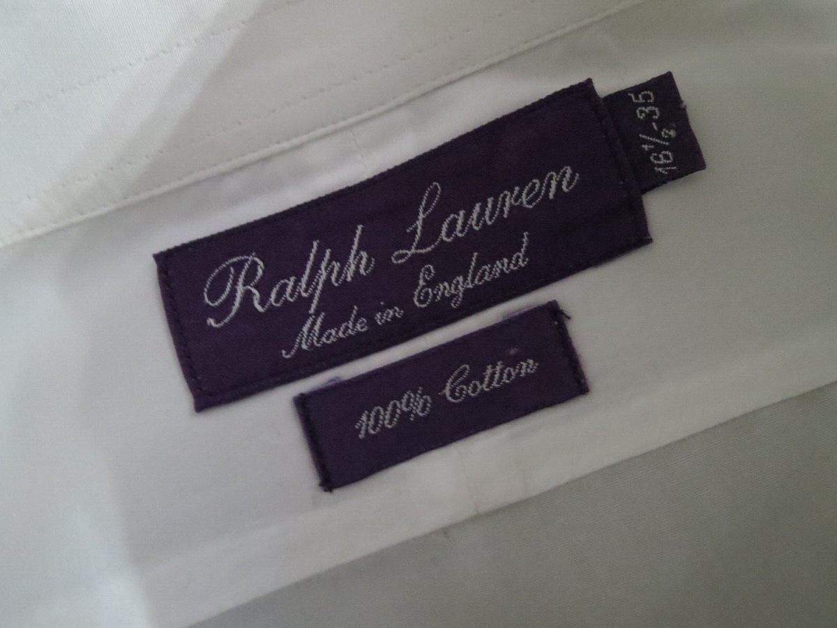 Ralph Lauren purple label England French cuff white Tuxedo dress