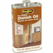 RUSTINS THE ORIGINAL DANISH OIL FOR INTERIOR  and  EXTERIOR USE 500ML.