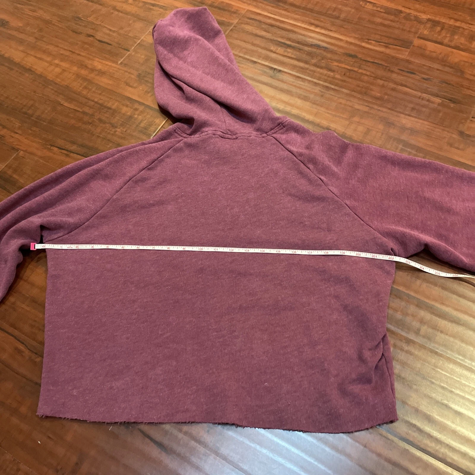 UNDERCOVER Felpa con cappuccio maglione cropped manica lunga ROSA marrone Victoria's Secret taglia M