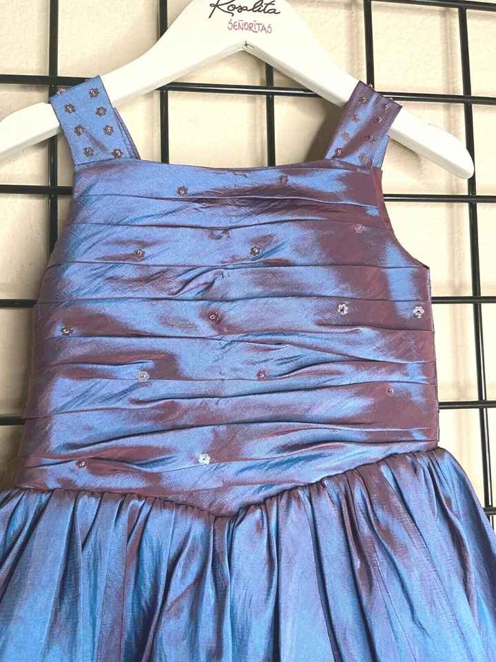 NWT Plush Navy Blue/Purple Sweetie Pie Pageant/Party/Formal Gown sz 3- Fit 4/5Y - Image 2 of 4