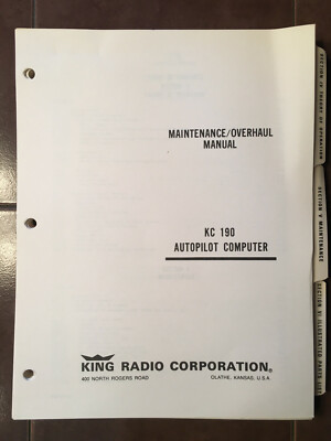 King Radio KC-190 Autopilot Computer Maintenance & Parts Manual