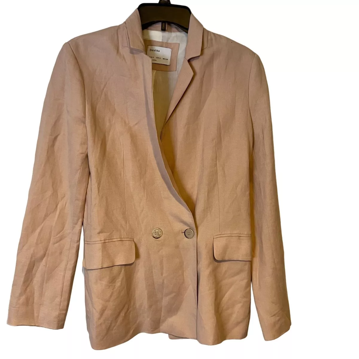 Bershka double hotsell breasted blazer