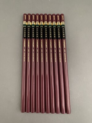 10 Japanese Vintage Pencil Mitsubishi UNI 6B SPECIAL Calligraphy EDITION NOS