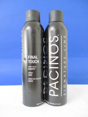 Pacinos Final Touch Firm Hold Hairspray 6.17 oz each (dented) Lot of 2