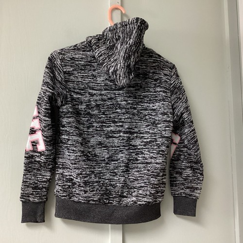 AQ Sport LOVE Girls's Zip Up Hoodie Jacket Size 8/10 Gray Sweater Zip Fleece New - Picture 10 of 21