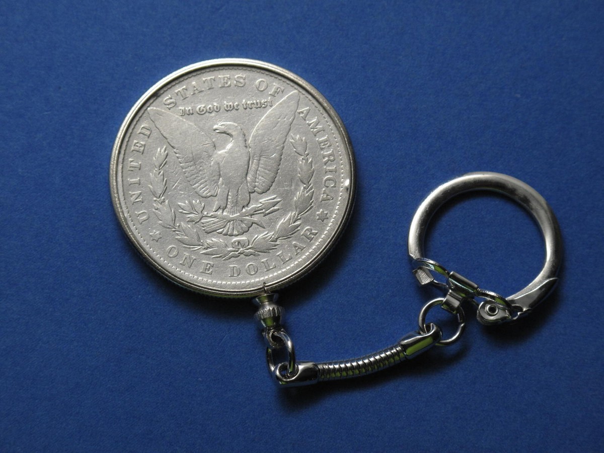 小物 Paul Smith 00s Silver Eagle Key Chain 1879 Morgan Silver Dollar Key Chain 90% Silver US Coin .773oz