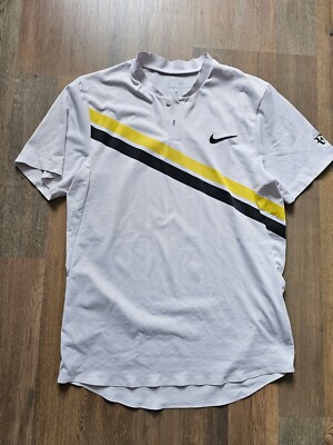 Nike RF Federer Indian Wells 2018 Shirt, Size M , Perfect | eBay UK