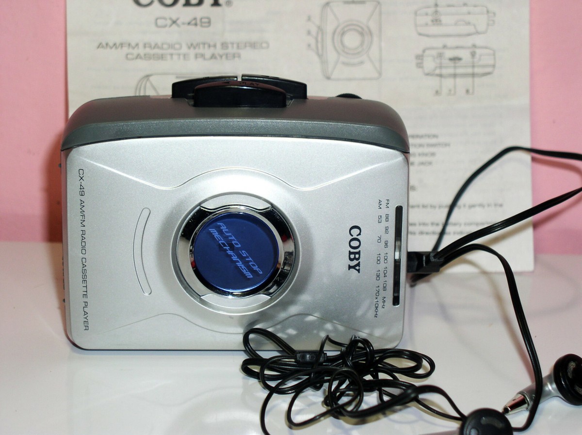 Vintage COBY CX-49 AM/FM Radio/ Stereo Cassette Player w