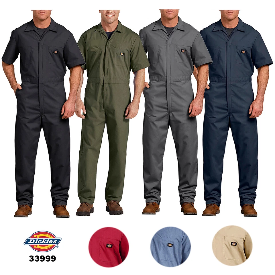Mono de hombre Dickies manga corta uniforme ligero mono ropa de trabajo 33999