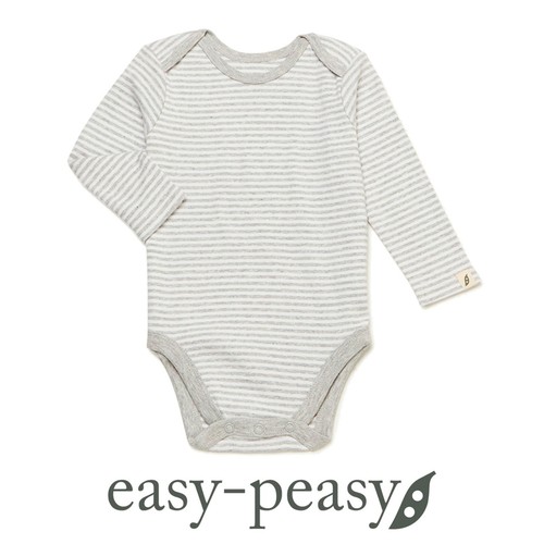 Body a rayas de bebé con mangas largas - tallas 18 meses (unisex) - Imagen 4 de 5