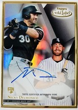 2018 Topps Gold Label Nicky Delmonico White Sox Framed Autograph Rookie #FA-ND