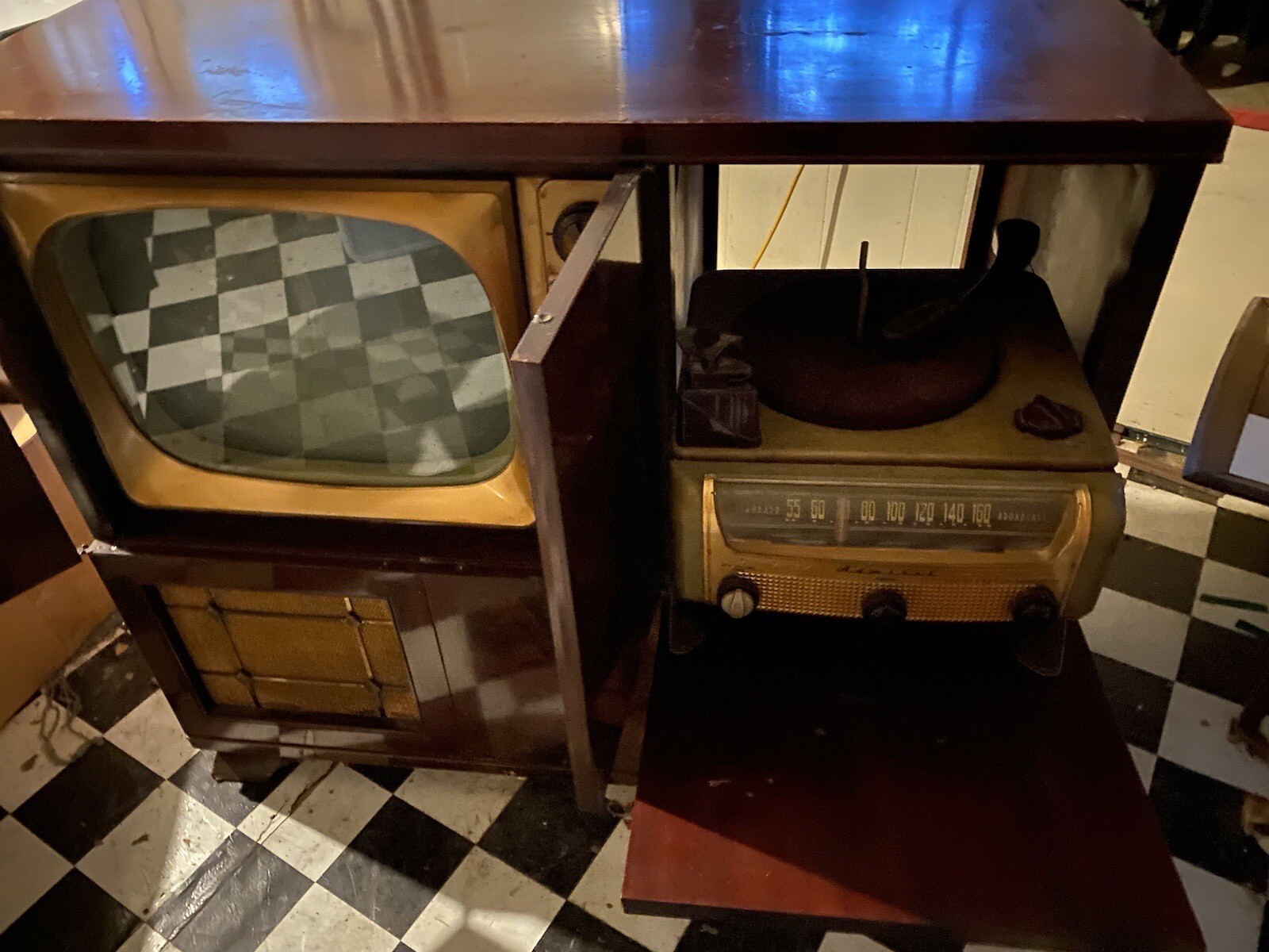 Vintage Admiral TV Record & Radio Console Circa Early 1950s eBay