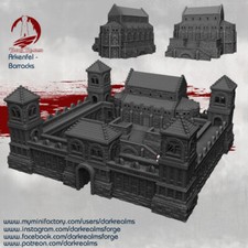 Dark Realms - Arkenfel - Barracks Señor de los Anillos Fantasy Tabletop 28mm Terrain