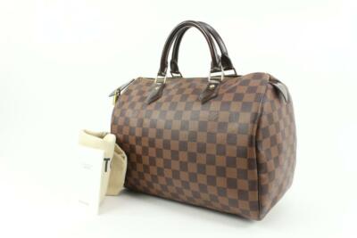 Louis Vuitton Damier Ebene Speedy 30 Boston Bag MM 93lk33s | eBay