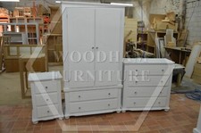 HANDMADE MANHATTAN 3 PIECE BEDROM SET IN WHITE (NOT FLATPACKED)
