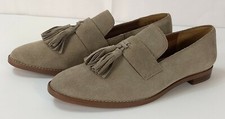 Franco Sarto Havea Cocco Tan Suede Tassel Loafers Shoes Womens 9M