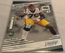 2021 Panini Prestige Football Alijah Vera-Tucker New York Jets rookie card #261