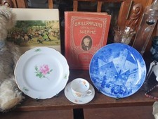 PORCELANOWE SKARBY MIŚNIA RÓŻA + ROSENTHAL + PROJEKT BERLIN MOTYW STOPY PAMIĄTKI