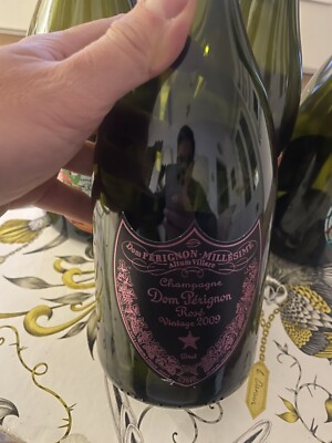 Champagne dom Perignon Brut Rose Vintage 2009 Bottle Empty