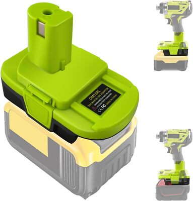 Battery Adapter for Dewalt for Milwaukee 18v convert to for Ryobi Power Drill