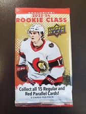 2023-24 Upper Deck Series 1 Hockey - ROOKIE CLASS, Exclusive (PACK) - 3 Cards
